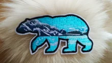 DIY Adventure Travel Patches For Clothing Mountain Camping Badge Space Stripe Iron On