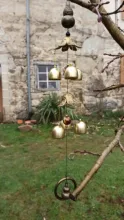 Wind-Chimes Decoration Garden-Tubes-Bells Wall-Hanging Yard Outdoor Antique Copper Living