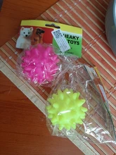 2021 nuevo perro de juguete nuevo y hermoso juguete bola de goma diversión para perros, mascotas bola puntiaguda mordaz masticación y juguetes bola accesorios twojego Dla Psa