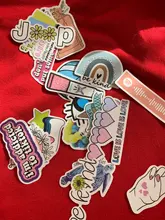 100 Uds paquete amarillo y Rosa verano pegatinas de grafiti para Motor y maleta cool laptop Skateboard DIY pegatinas impermeables