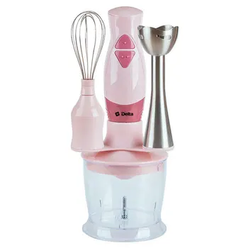 

Blender submersible Delta dl-7014d with измельчителем, whisk, pink