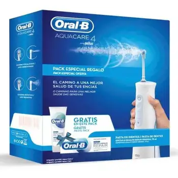 

Braun Oral irrigator Pack oral-b aquacare 4 + toothpaste 75ml - 4 modes cleaning-2 jets water-oxyjet technology-