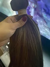 Hueso recto Highligh mechones con cierre brasileño extensiones de pelo ondulado mechones con cierre extensiones de cabello humano mechones con cierre cabello Remy