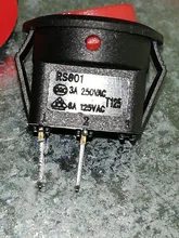 5 uds KCD1-105 pequeño barco de vuelta a interruptores basculantes Mini Negro Blanco Rojo 2 Pin-interruptor basculante