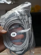 ANPWOO 5M/10M/20M/30M opcional, 2,1mm/5,5mm jack RJ45 + DC de extensión Ethernet Cable CCTV para cámaras IP sistema NVR