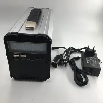 

Family high capacity portable Power Station With Solar charge and car charge battery for electronic device charging