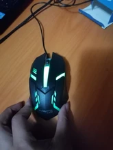 S1 USB Wired Gaming Mouse 7 Colors LED Backlight Ergonomics Gamer Mouse Flank Cable Optical