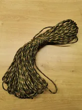 YoouPara-Cuerda de Paracord 250, 550 colores, tipo III, 7, soporte, 100 pies, 50 pies, kit de supervivencia