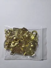 10 Uds antiguo bloqueo caja de joyería de madera decorativo candado 20x21mm Aldabas metálicas pestillo con tornillo muebles Vintage Hardware