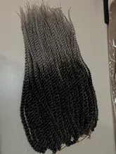TOMO Hair-extensiones de pelo trenzado sintético, 12/18 pulgadas, Color negro, marrón, verde, ombré, Crochet