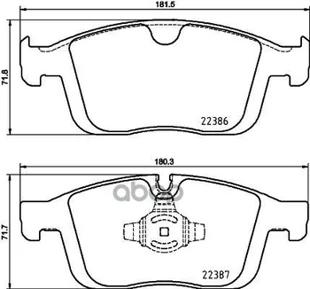 

Brake disc pads front. Volvo XC60 05/08- / Volvo XC60 II (246) 03/17-brembo art. p86026