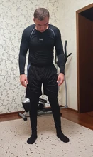 5 unids/set chándal de los hombres gimnasio de compresión de ropa deportiva traje de correr Jogging ropa deportiva de ejercicio medias