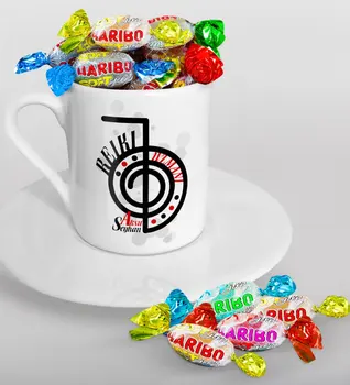 

Personalized Reiki Specialist Turkish coffee Cup and Haribo Candy Gift Seti-1