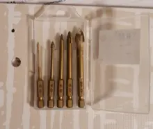 Drill-Bit-Set Tile-Cutter Power-Tools-Accessories Ceramic Glass Hex Shank TASP Carbide