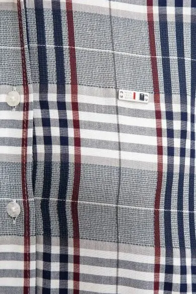 U.S. POLO ASSN. Белая клетчатая обычная рубашка