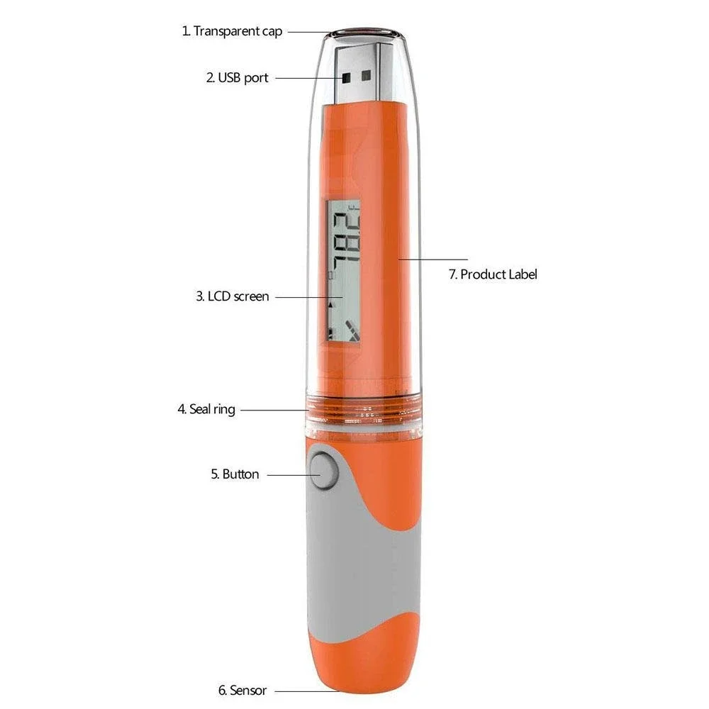 Elitech RC 51H USB Регистратор данных температуры и влажности авторучка автоматическая