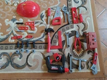 Caja de Herramientas para niños, Kit de herramientas de reparación de simulación de ingeniería, taladro eléctrico, destornillador, caja de juguete