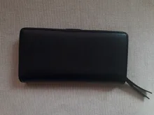 Cartera larga de piel sintética para mujer, bolso dorado con hojas ahuecadas, monedero, tarjetero