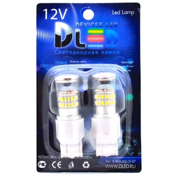 

1pcs LED Car Lamp W21/5W - T20 - 7443 - W3х16q - 48 SMD3014 + Stabilizer