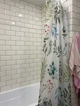 Shower Curtains Flower-Rose Waterproof Hooks Frabic Animals Flamingo Elephant African-Style