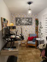 Stick Wallpaper Prepasted-Contact-Paper Living-Room Self-Adhesive Haohome Peel Multicolor