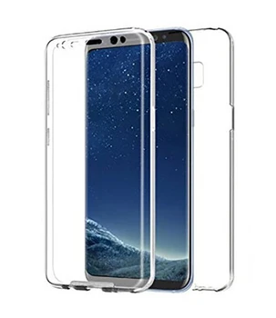 

Stand case double 360 ° for SAMSUNG GALAXY A7 2018 Front + Back Clear