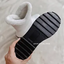 Ankle-Boots Plush Girls Boys Winter Flat Zipper ISSIENA Down with PU Snow Snow