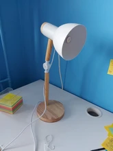 Desk-Lamp Eye-Protection Wooden Bedroom Reading LED Home-Decor Living-Room Creative Nordic