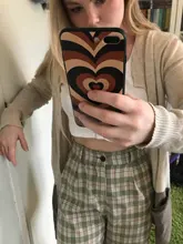 Pantalones largos sencillos Vintage a cuadros para mujer, pantalón de pierna ancha, informal, moda urbana