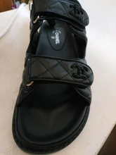 Sandalias de plataforma de cuero genuino para mujer, zapatos de diseñador de lujo a la moda, Sandalias planas, tacones gruesos, tendencia