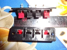 Terminal de conector de posiciones de plástico, 2 uds., conector Push-In, muelle de carga, terminales de altavoz de Audio, Clips para Breadboard