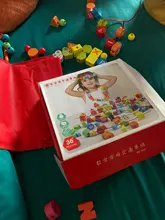 75 piezas de madera de tráfico urbano número de carta de cuerda juego juguete educativo tomando roscado cuentas juguetes para los niños