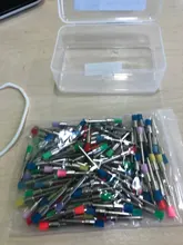 100 unids/caja AZDENT Dental Nylon pulido cuenco para brochas/forma plana Tipo de Cierre (RA) de uso individual