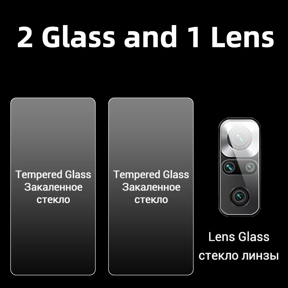 Screen Protector for Xiaomi Redmi Note 10 Pro Glass 8 Protective Glass 9 for Redmi Note 9 Pro Glass Note 8 9s for Redmi 10 9t 9c phone glass protector Screen Protectors