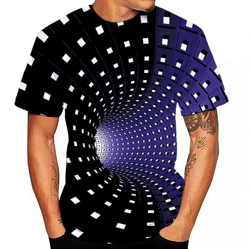 Cross-border 2022 new 3D printed T-shirt loose men's short sleeve trade Shirt |