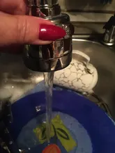 Kitchen Faucet Nozzle Sprayer Shower WATER-ROTATABLE-FILTER Stainless-Steel Splash-Proof