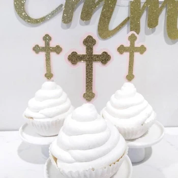 

Communion Decorations Confirmation Party Cross Dessert Decorations