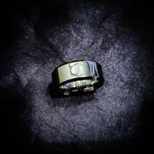 SHOUMAN-anillo de acero inoxidable negro para mujer, sortijas personalizadas grabadas para parejas, joyería con encanto, 2020