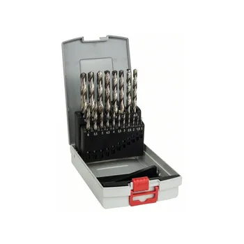 

BOSCH-Set 19 brocas metal ProBox HSS-G, DIN 338, 135 ° 1-10mm