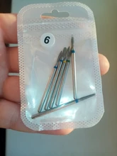 Juego de brocas de diamante para manicura, máquina eléctrica de manicura y pedicura, 6/7