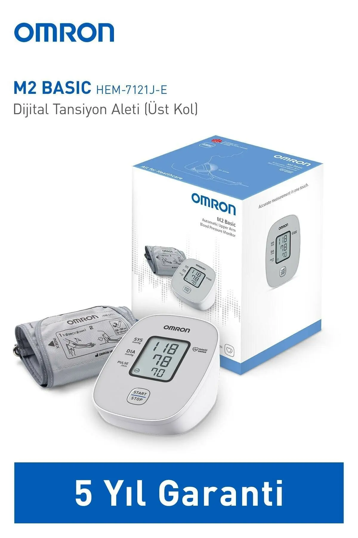 Цифровой Сфигмоманометр Omron M2 Basic Hem-7121j-e 5 лет гарантии |