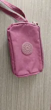 Bolso de mano con 3 cremalleras para mujer, Cartera de marca de carteras, monedero para llaves y tarjetas, monedero corto de lona para mujer y Niña