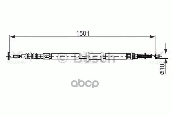 1987477969 BOSCH ТОРМОЗНОЙ ТРОС