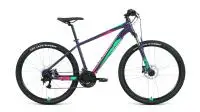 Велосипед FORWARD Apache 27 5 3.2 Disc-19&quot-21г. (фиолетовый-зеленый) |