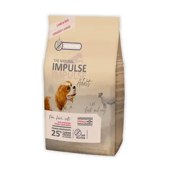 

THE NATURAL IMPULSE DOG ADULT LAMB high fiber ADULT DOG food-3 kg
