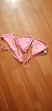 2 uds Bikini Conjunto de sujetador acolchado mujeres-e sólido baño venda traje de baño