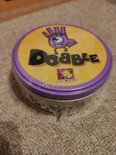 Juego Family Spot It con caja de Metal, tarjeta de juego con garabatos de 83mm, versión en inglés, Artículos populares