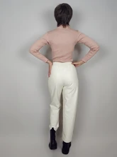 Pants Trousers Women Drawstring Female High-Waist WOTWOY Spliced Loose Autumn Straight