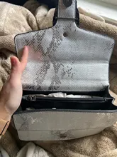 Bolso de hombro para mujer, bolsa de compras de otoño e invierno, diseño de serpiente a la moda, de alta calidad, descuento