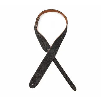 

20sd06 guitar strap, suede, embossing, black, Planet Waves